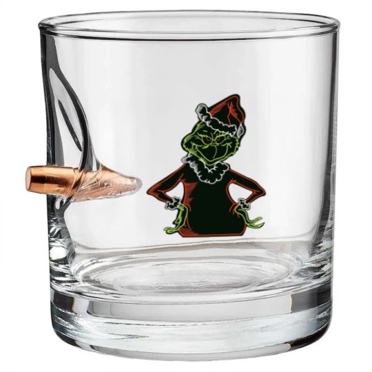 Discover Neon funny character - funny character Stole Christmas - Bullet Whiskey Glasses