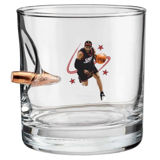 Discover ALLEN IVERSON Bullet Whiskey Glasses, Rare The Answer Rap Bullet Whiskey Glasses Vintage Bullet Whiskey Glasses