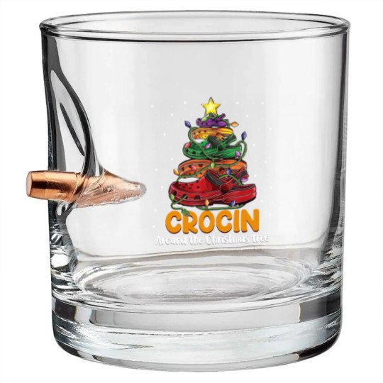 Discover Crocin around the christmas tree Classic Bullet Whiskey Glasses