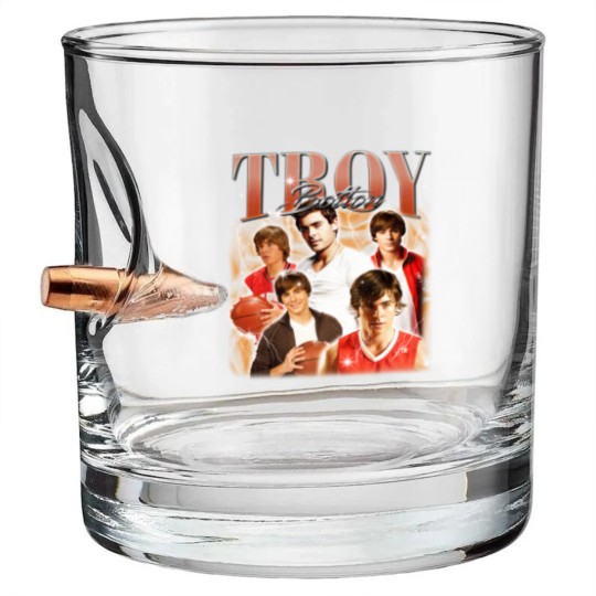 Discover Troy Bolton 90's Bullet Whiskey Glasses, Troy Bolton Bootleg Tees, Troy Bolton Fans Gifts