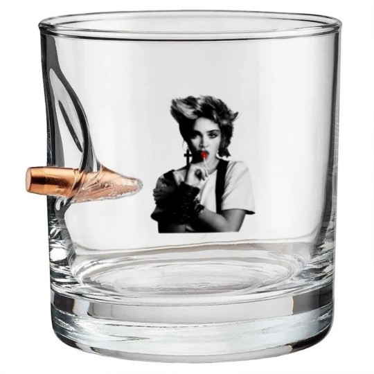 Discover Cool Madonna Lollipop Tour Cotton White Bullet Whiskey Glasses