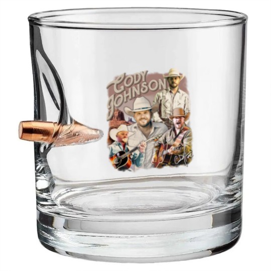 Discover Vintage Cody Johnsonn Bullet Whiskey Glasses, The Leather Tour 2024 Bullet Whiskey Glasses