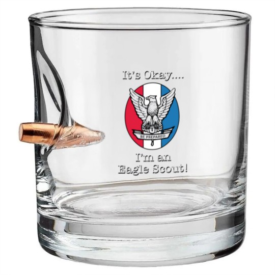 Discover It's Okay, I'm an Eagle Scout Bullet Whiskey Glasses Bullet Whiskey Glasses