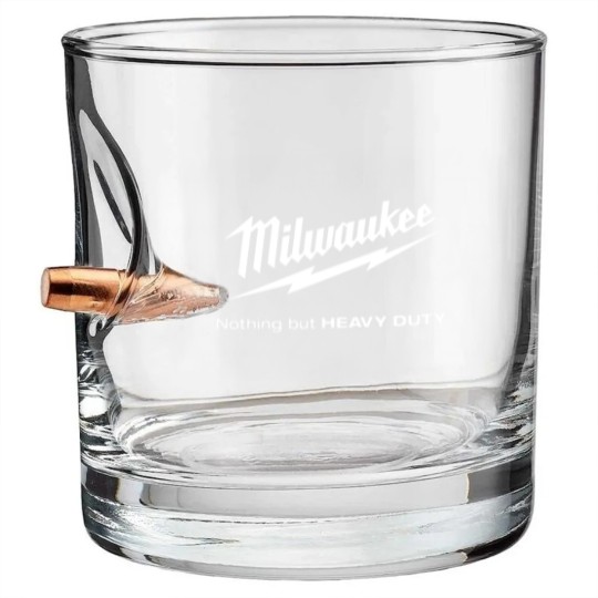Discover Milwaukees Logo Onesies Bullet Whiskey Glasses