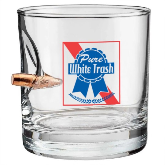 Discover Funny Redneck Gift, Pure White Trash Bullet Whiskey Glasses
