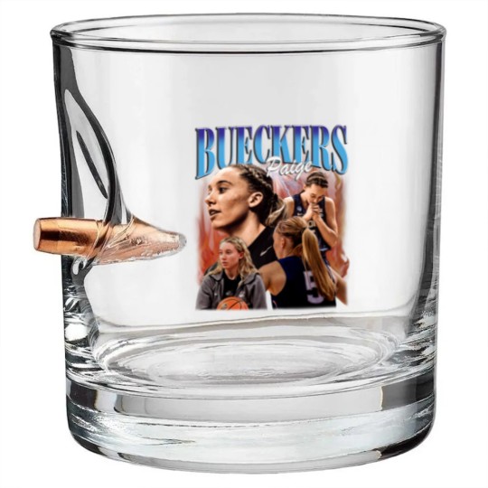 Discover Paige Bueckers Bullet Whiskey Glasses Basketball Player