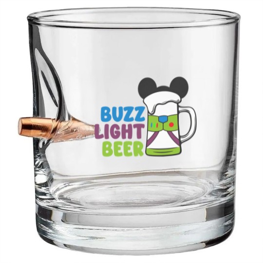 Discover Buzz Light Beer Unisex Jersey Short Sleeve Bullet Whiskey Glasses