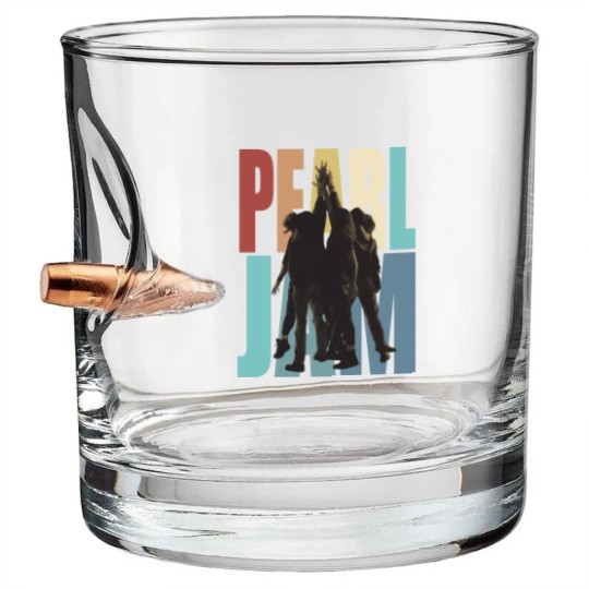 Discover PEL JAM Ten Inspired Bullet Whiskey Glasses, Rock Band Bullet Whiskey Glasses, PEL JAM Tour 2022 Bullet Whiskey Glasses