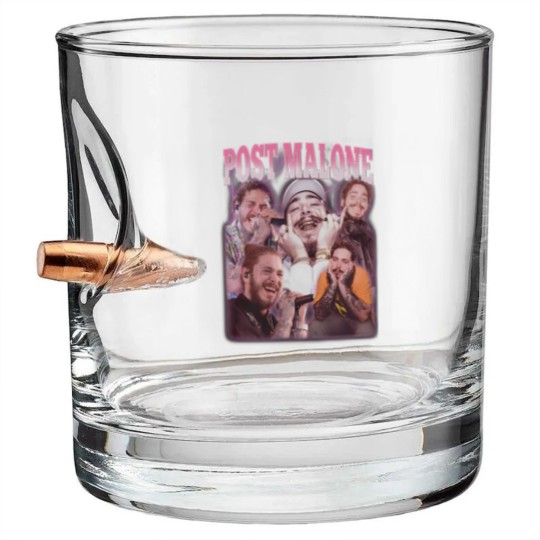 Discover Post Malone Vintage Bullet Whiskey Glasses, Post Malone Tees