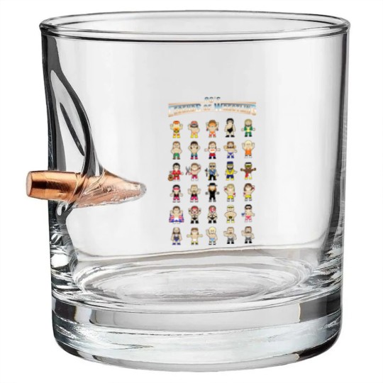 Discover Legends of Wrestling Retro Adults Bullet Whiskey Glasses