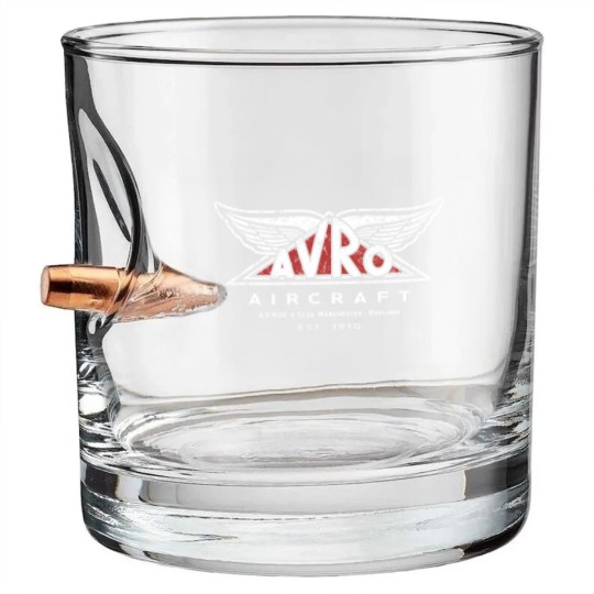 Discover Avro Logo Bullet Whiskey Glasses