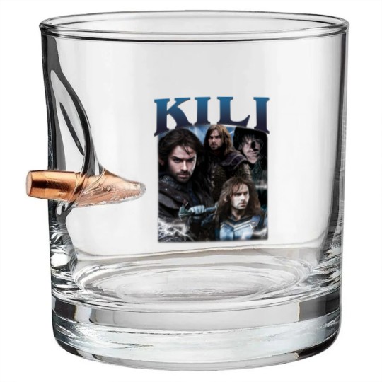Discover Limited Kili Bullet Whiskey Glasses Vintage 90s Bullet Whiskey Glasses Fili and Kili Movie Gif For Woman And Man Unisex Bullet Whiskey Glasses