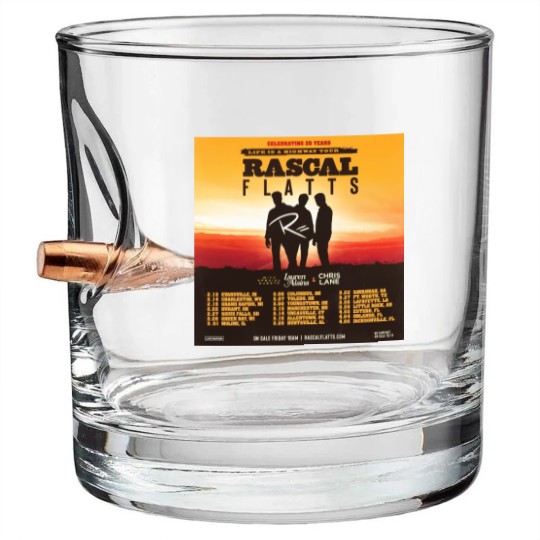 Discover Rascal Flatts Anniversary Life is a Highway Bullet Whiskey Glasses
