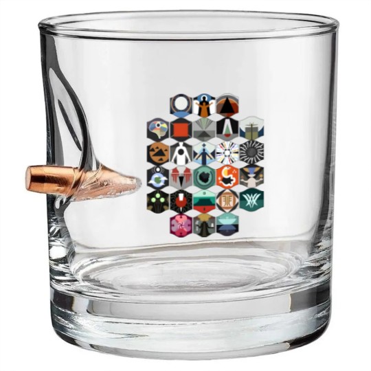 Discover Destiny 2 Vow Of Disciple Raid Symbols Short-Sleeve Bullet Whiskey Glasses