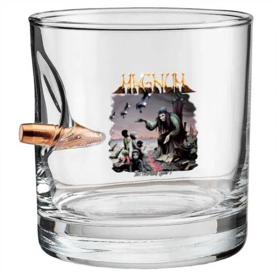 Discover MAGNUM ON A STORYTELLER'S NIGHT ELEVENTH HOUR 11 Bullet Whiskey Glasses