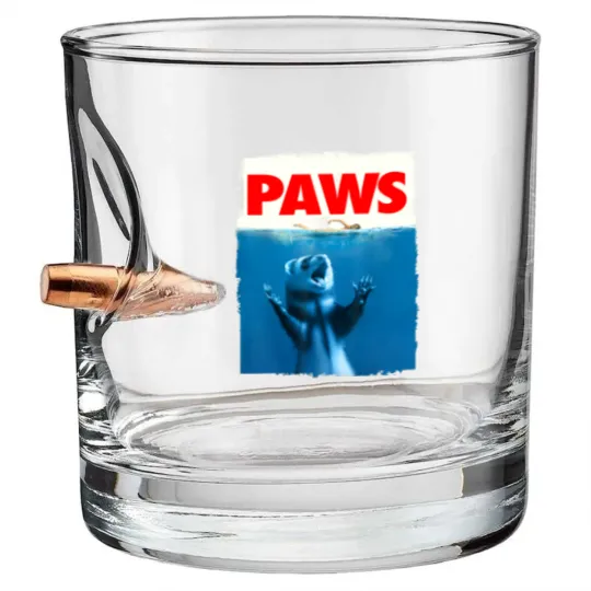 Discover Paws Ferret Funny Ferret Lover Bullet Whiskey Glasses