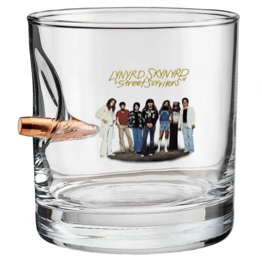 Discover Lynyrd Skynyrd Bullet Whiskey Glasses, Street Survivors Gary Rossington Collins Bullet Whiskey Glasses