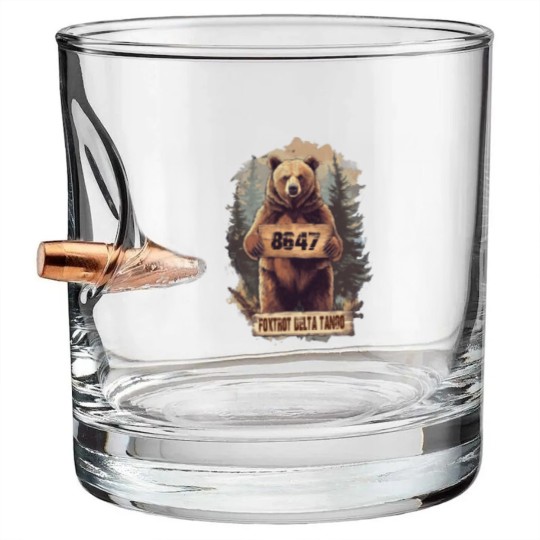 Discover FDT Resist Bear Bullet Whiskey Glasses, Foxtrot Delta Tango anti Trump Bullet Whiskey Glasses, National Parks