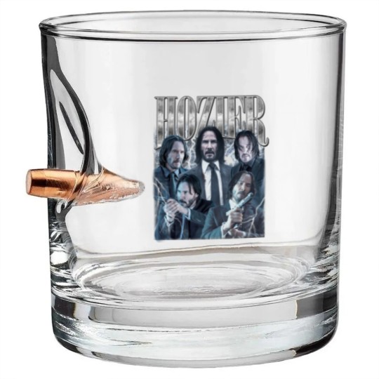 Discover HOZIER I  Keanu Reeves Bullet Whiskey Glasses, Action Movies Lover Bullet Whiskey Glasses, Hozier Bullet Whiskey Glasses Gifts