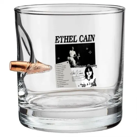 Discover 90 Ethel Cain,The Blood Stained Blonde Tour, Ethel funny Cain Bullet Whiskey Glasses