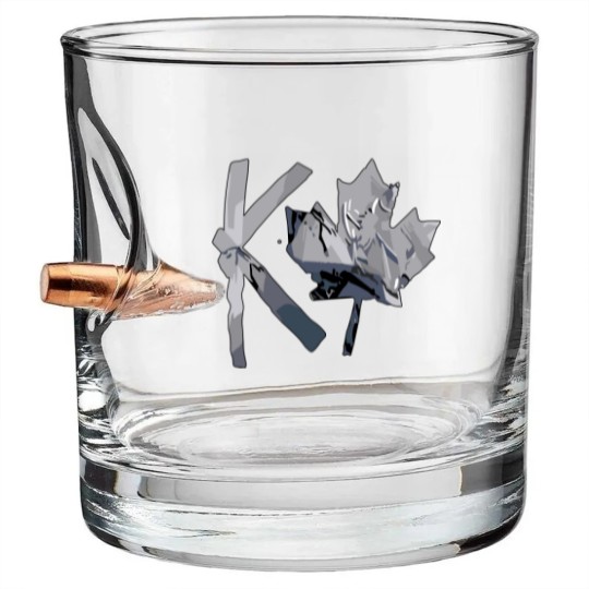Discover Wrestling Entertainment Kevin Owens K Canada Maple Leaf Bullet Whiskey Glasses