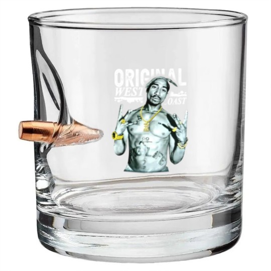 Discover Cool TuPac 90s Rap Bullet Whiskey Glasses, 2Pac Bullet Whiskey Glasses