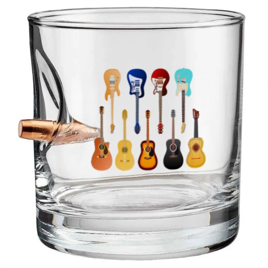 Discover Guitar T- Bullet Whiskey Glasses Many guitars T- Bullet Whiskey Glasses Bullet Whiskey Glasses