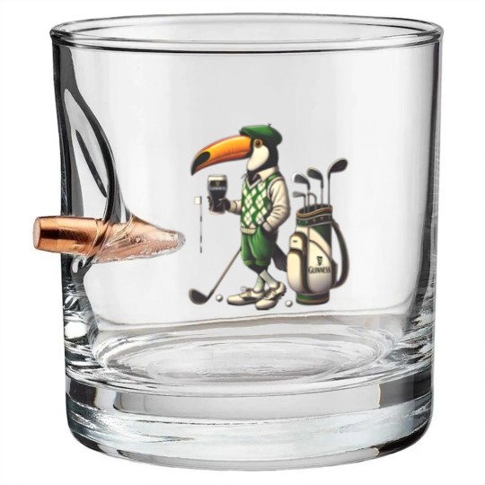 Discover Guinness Golf Irish ToucanBru Unisex Heavy Cotton Bullet Whiskey Glasses