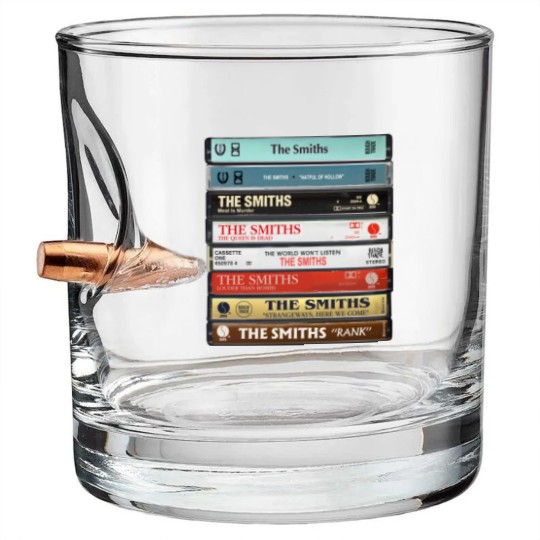 Discover The Smiths Album Cover Cassette Bullet Whiskey Glasses