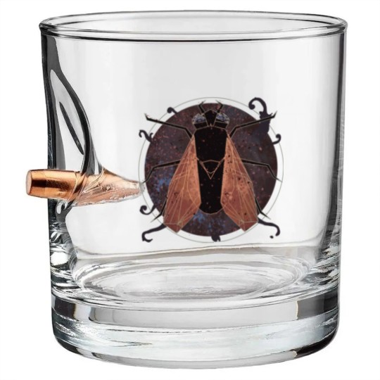 Discover Leprous' fly - Geometric Bullet Whiskey Glasses