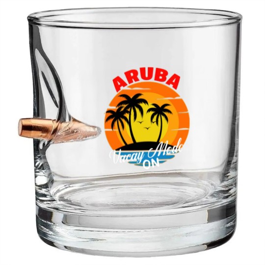 Discover Aruba Bullet Whiskey Glasses Aruba Vacation Bullet Whiskey Glasses