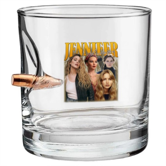 Discover Jennifer Lawrence Bullet Whiskey Glasses, Jennifer Lawrence Fan, Jennifer Lawrence Vintage Bullet Whiskey Glasses