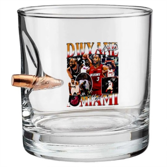 Discover Dwayne Wade Bullet Whiskey Glasses
