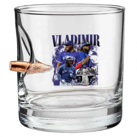 Discover Vintage Vla.dimir Guerrero Jr Baseball Bullet Whiskey Glasses