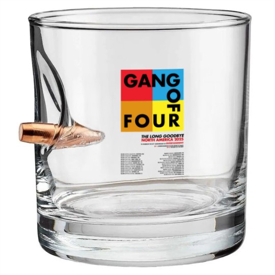 Discover Gang Of Four The Long Goodbye North America 2025 Tour Bullet Whiskey Glasses