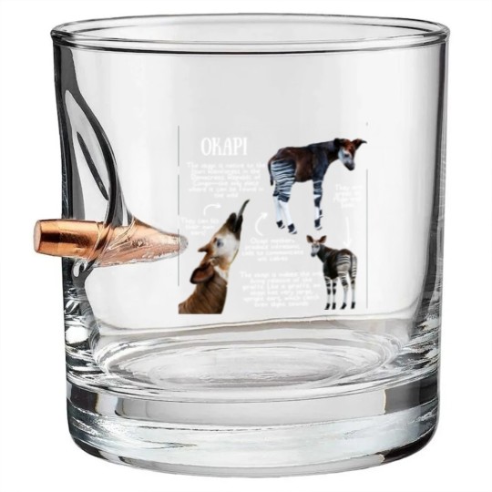 Discover Animal Facts - Okapi - Okapi - Bullet Whiskey Glasses