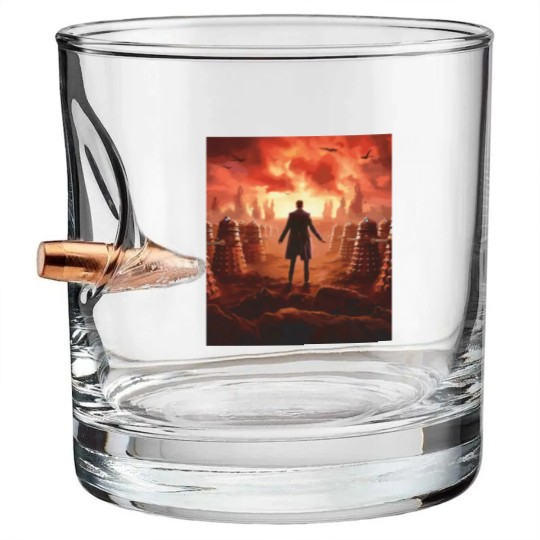 Discover Doctor Who 60th Anniversary Dalek Invasion Bullet Whiskey Glasses