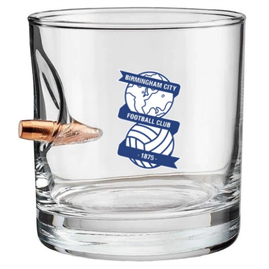 Discover Birmingham City FC Logo Bullet Whiskey Glasses