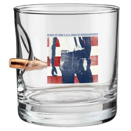Discover Vintage Bruce Springsteen Bullet Whiskey Glasses, Bruce Springsteen Bullet Whiskey Glasses