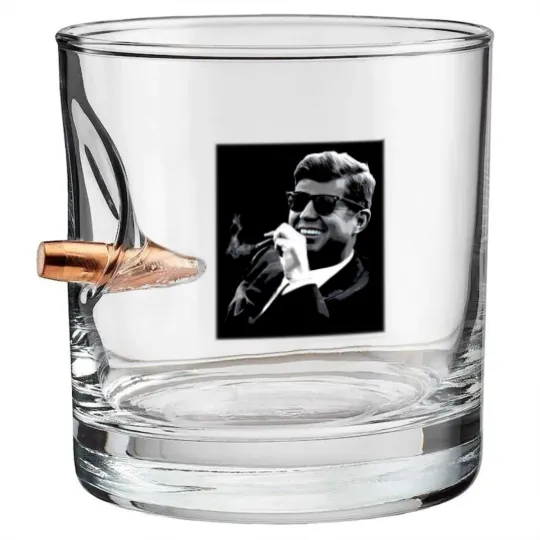 Discover John F. Kennedy Cigar & Sunglasses Bullet Whiskey Glasses
