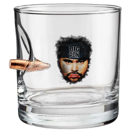 Discover BIG PUN Bullet Whiskey Glasses vintage bootleg hip hop rap Bullet Whiskey Glasses