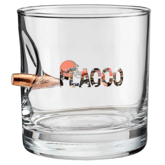 Discover Joe Flacco Cleveland Football Bullet Whiskey Glasses