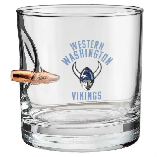 Discover western washington university vikings large Bullet Whiskey Glasses
