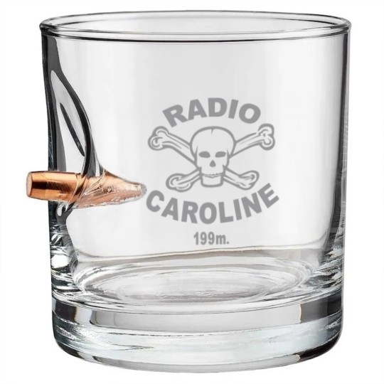 Discover Radio Caroline Bullet Whiskey Glasses