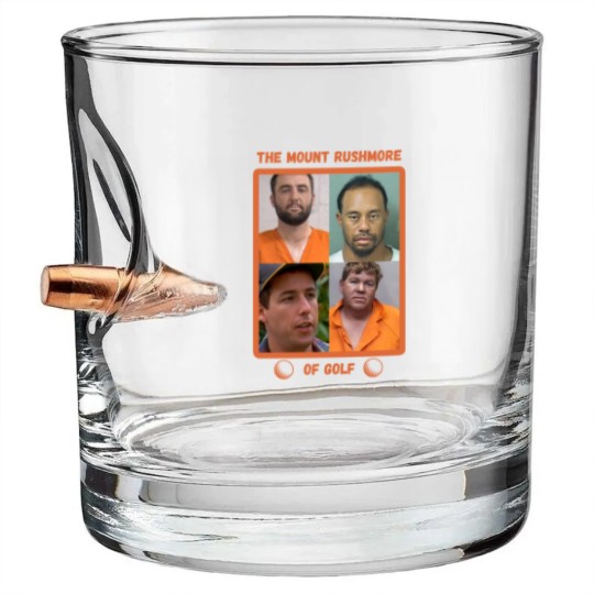 Discover Mount Rushmore of Golf Bullet Whiskey Glasses, Funny Golf Bullet Whiskey Glasses, Tiger Bullet Whiskey Glasses, Free Scottie