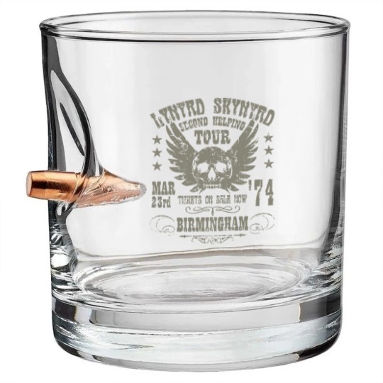 Discover Lynyrd Skynyrd Bullet Whiskey Glasses