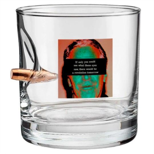 Discover Jeffrey Epstein Cover-up Protest Bullet Whiskey Glasses