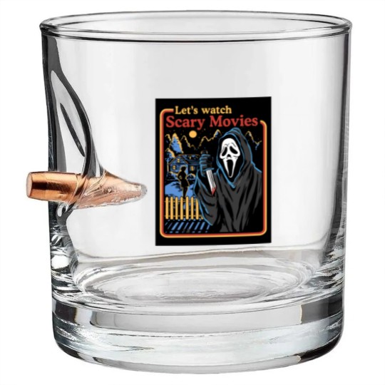 Discover Ghostface Custom Graphic Unisex Bullet Whiskey Glasses