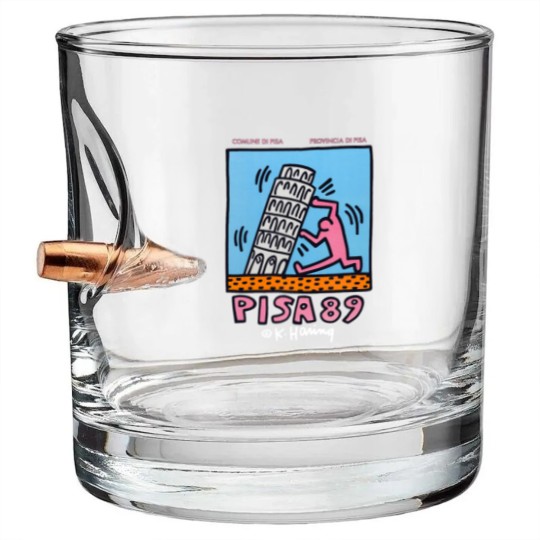Discover Keith Haring Pisa 89 Bullet Whiskey Glasses