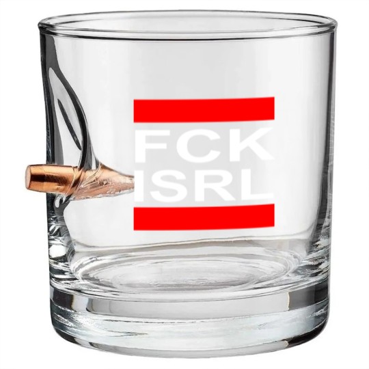 Discover Fck Isrl - Free Palestine - Boycott Israel dance Bullet Whiskey Glasses